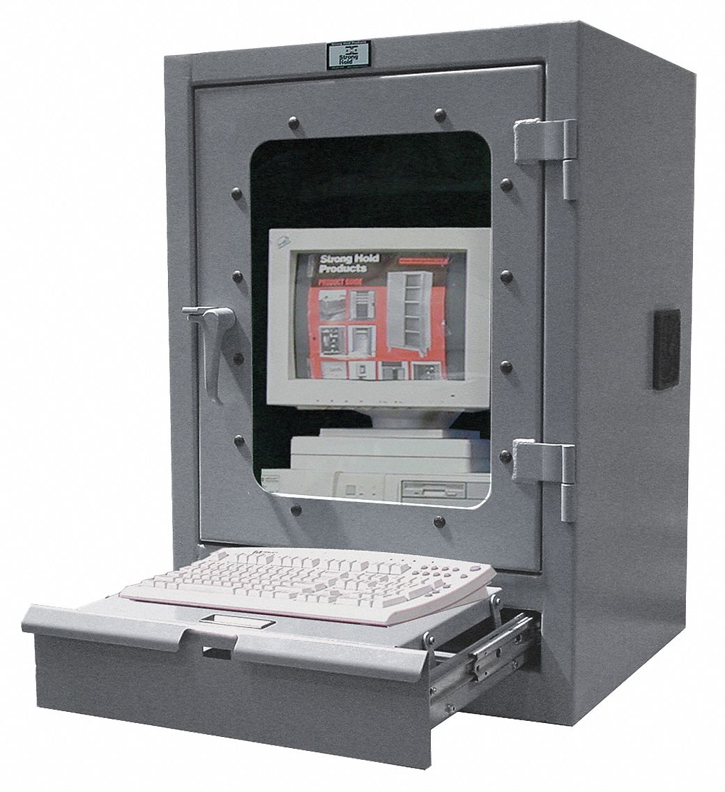 Computer Cabinet, 1 Drawer, W26, D24, H37