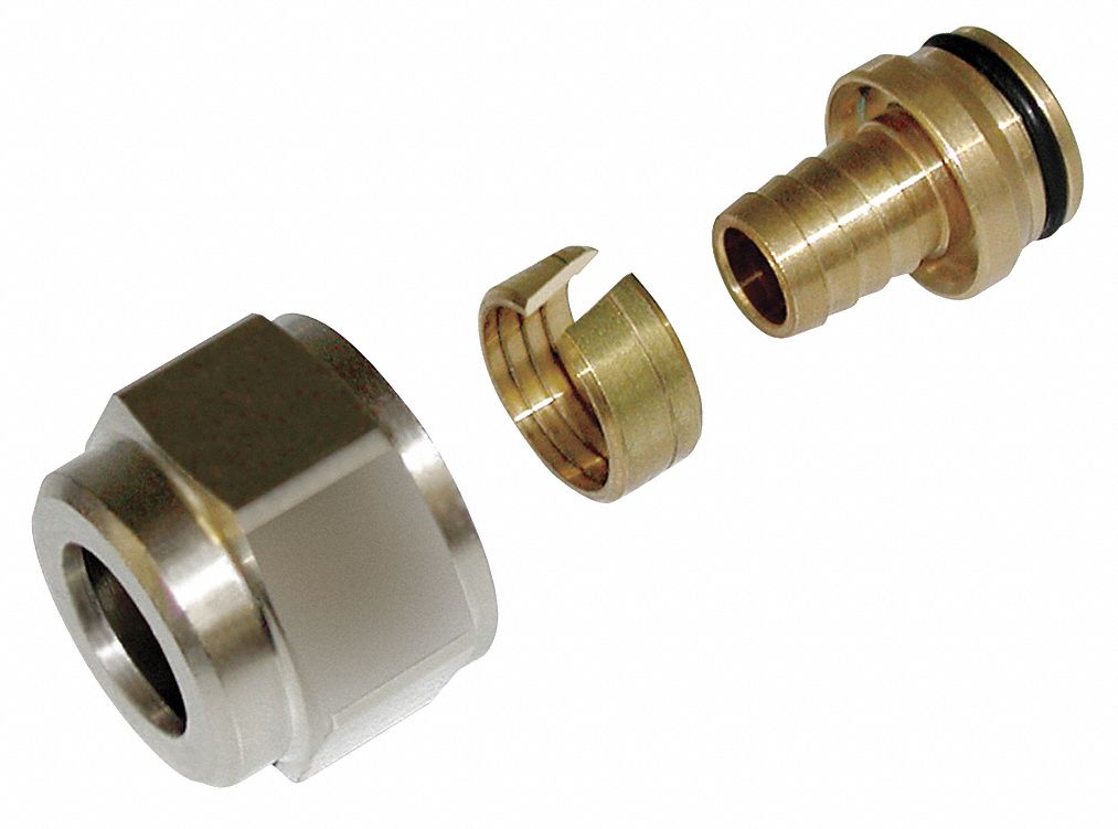 PEX Fitting, Swivel BSP, 3/4In, 100psi, PK10