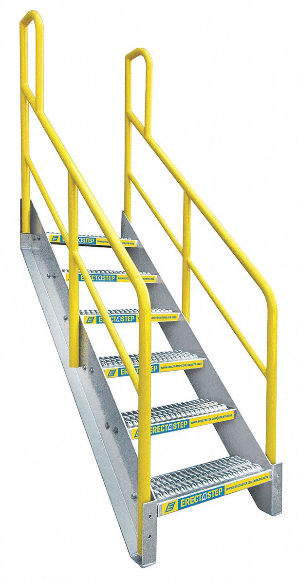 Stair Unit, Aluminum, 6 Steps