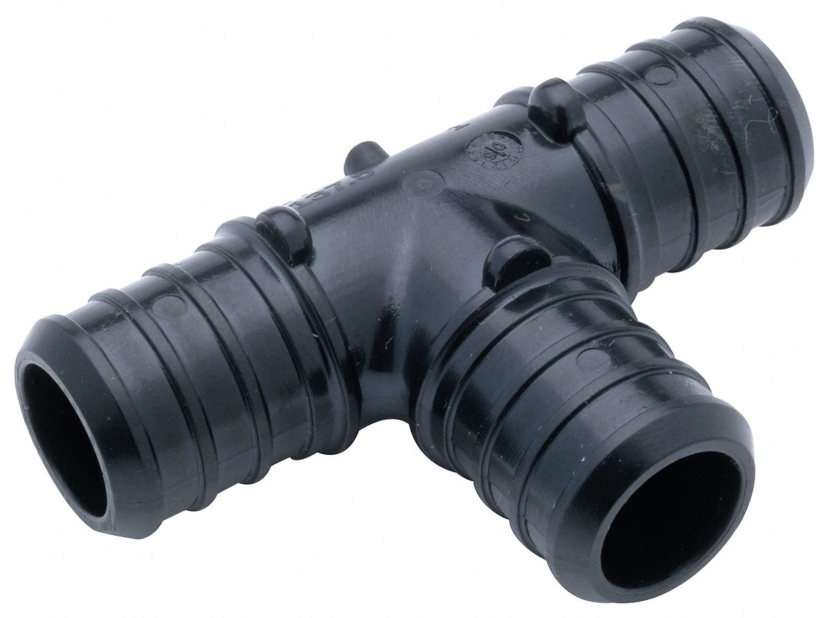 PEX  Tee, Barb, 3/4In x 1/2In x 3/4In