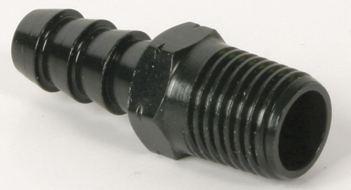 Hose Barb, Straight, 3/8In Barb, 3/8MNPT