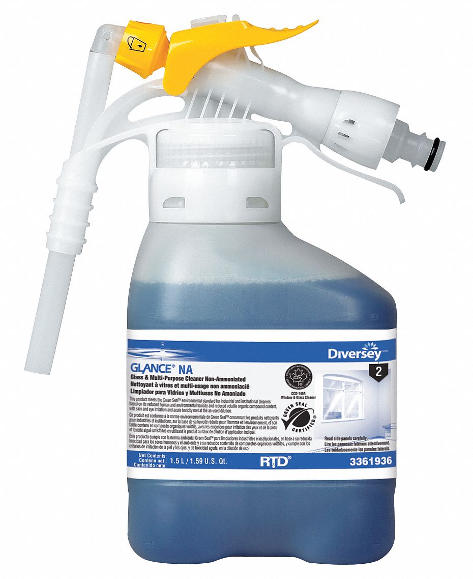 Glance Glass and M.P. Cleaner, 1.5 L, PK 2