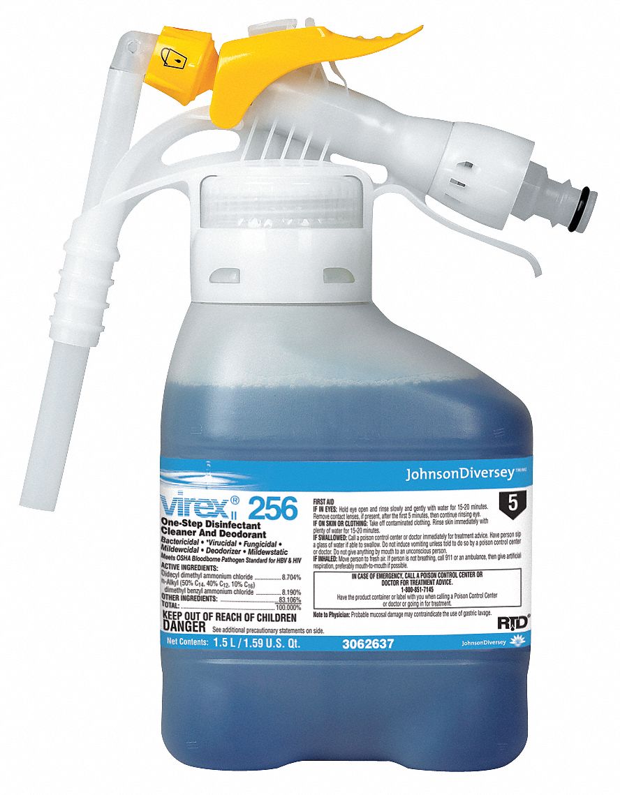 Virex II 256 Disinf. Cleaner, 1.5 L, PK 2