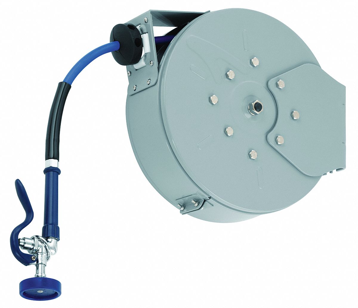 Hose Reel, Enclosed, 30 Ft L, 3/8 In Inlet
