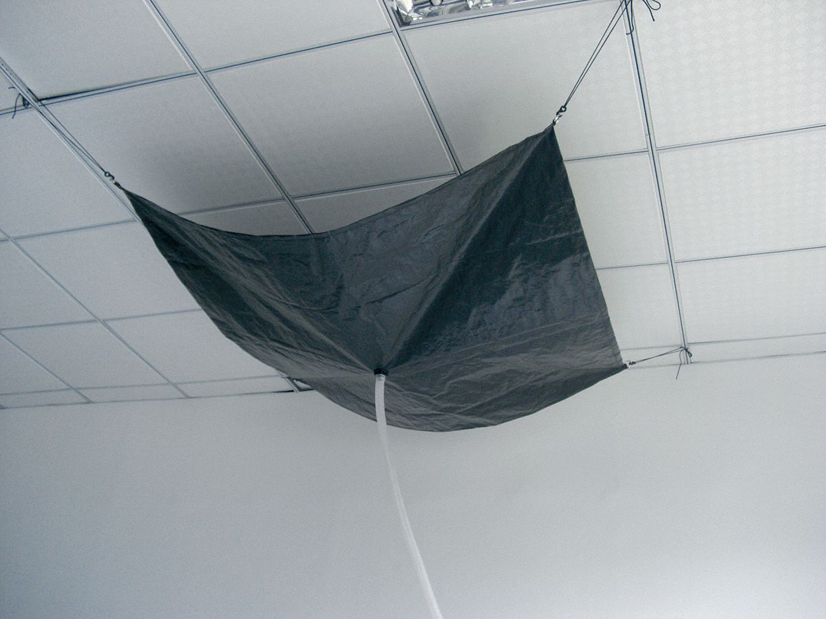 Roof Leak Diverter, 7 x 7 ft, Polyethylene