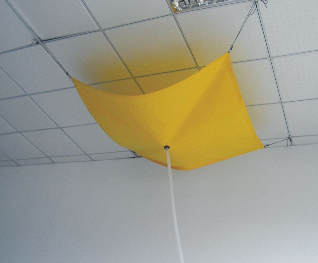 Roof Leak Diverter, 5 x 5 ft, PVC