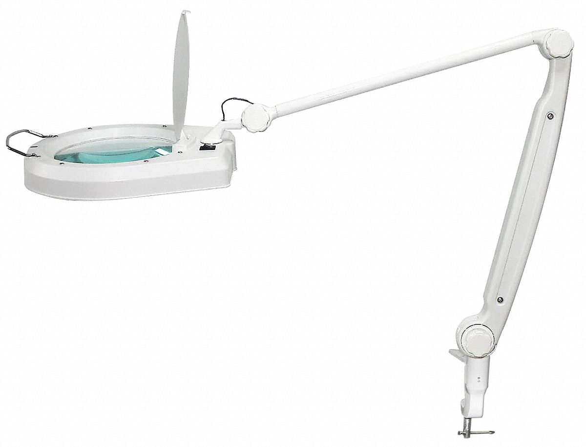 LED Oversized Round Magnifier Lamp-WHE
