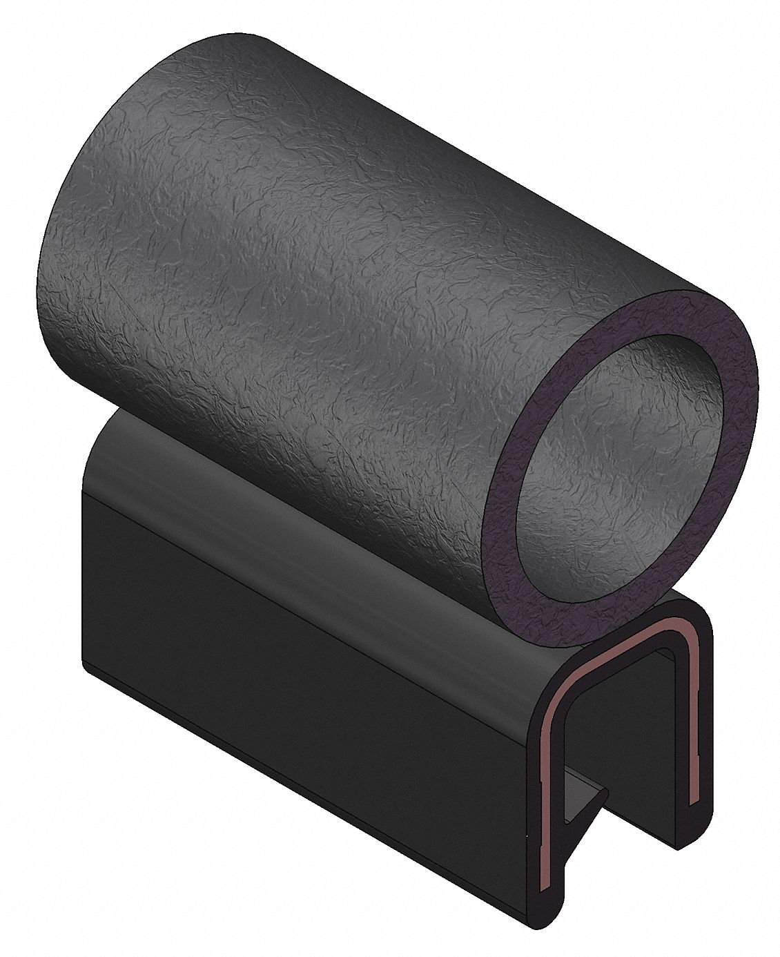 Trim Seal, Alum Clip, 0.26 In W, 25 Ft