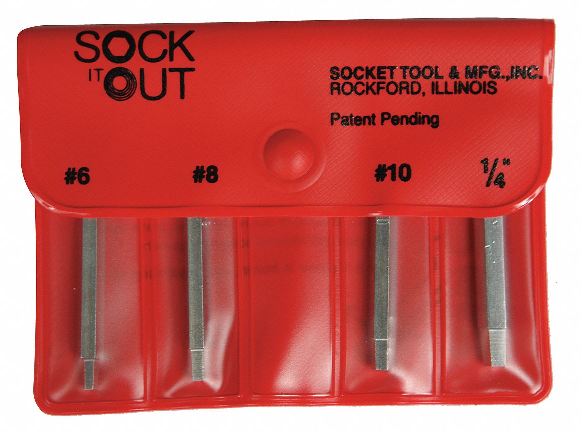Screw Extractor Set, 4 Pc