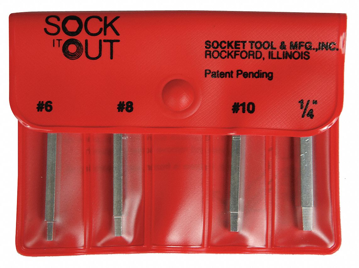 Screw Extractor Set, 4 Pc