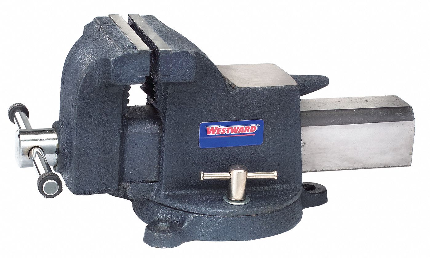 Bench Vise, Utility, Swivel, 7 In