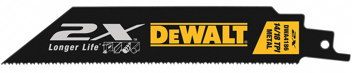 Reciprocating Saw Blade, 1 In. W, PK 25