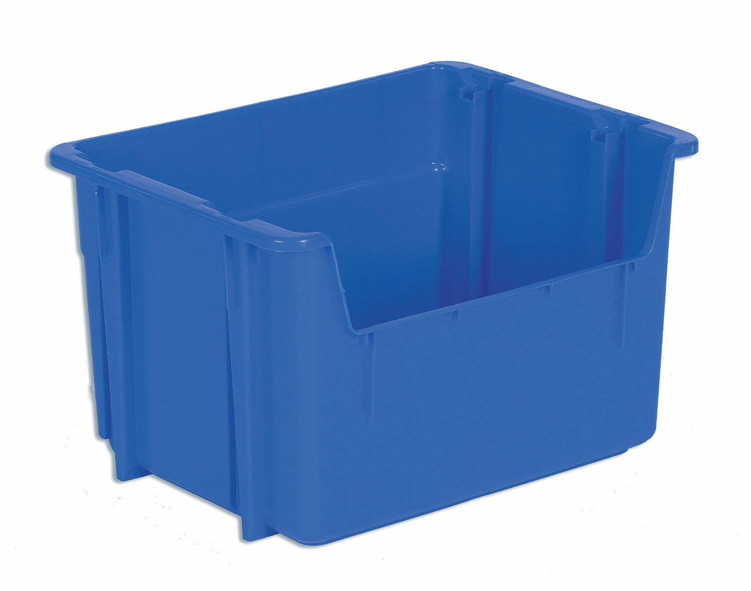 Stck & Nst Bin, 20-1/4x15-1/4x12-1/2, Blu