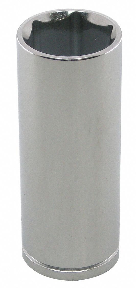 Socket, Deep, 1/2 In Dr, 6 Pts, 20mm