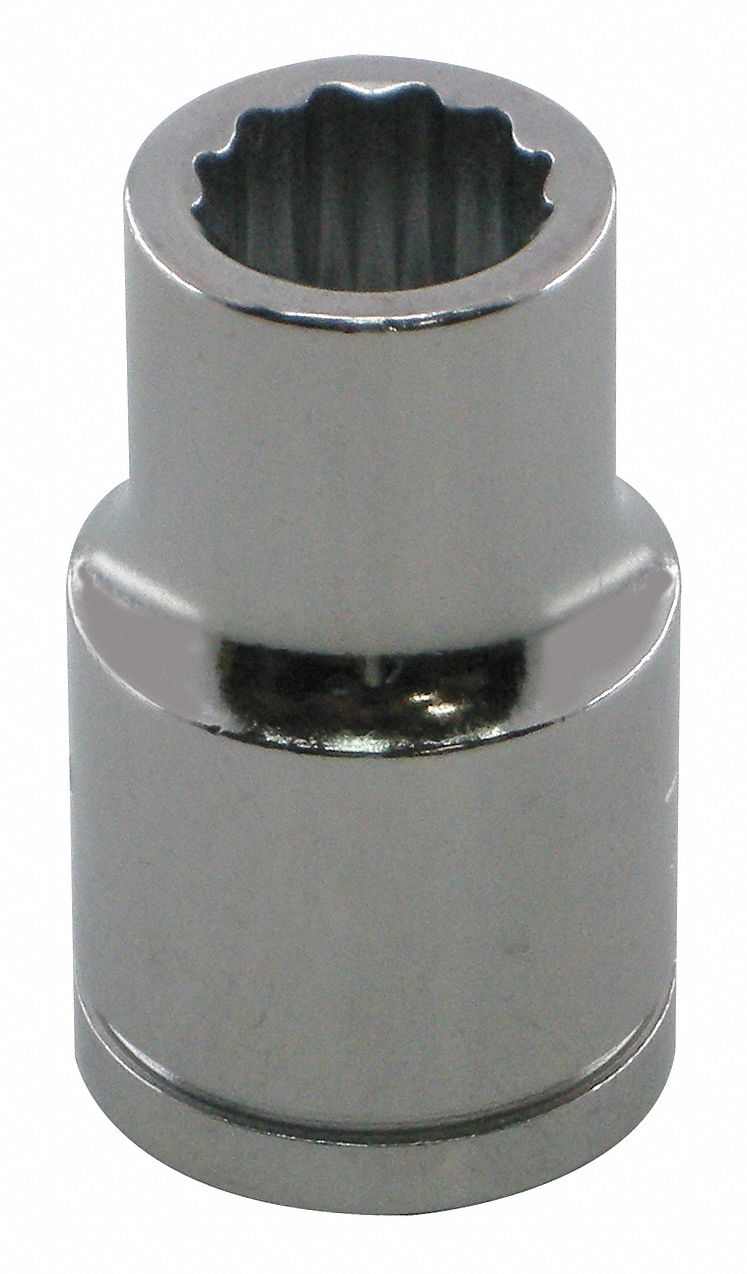 Socket, Standard, 1/2 In Dr, 12 Pts, 21mm