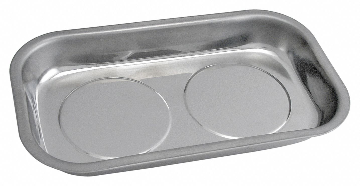 Parts Tray, Magnetic, 5-1/2x9-1/2x1-1/2, SS