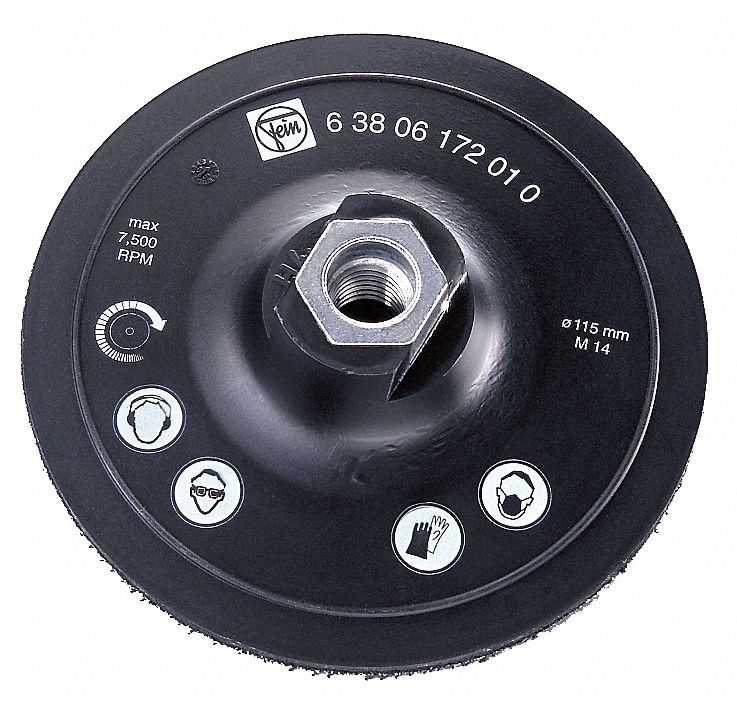 Backing Pad, 4-1/2 In, For 10F050