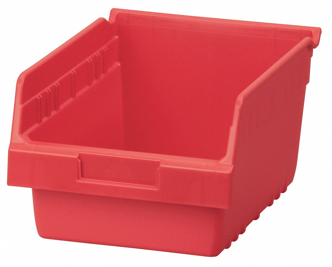 ShelfMax Bin, 11-5/8Lx6Hx8-3/8W, Red