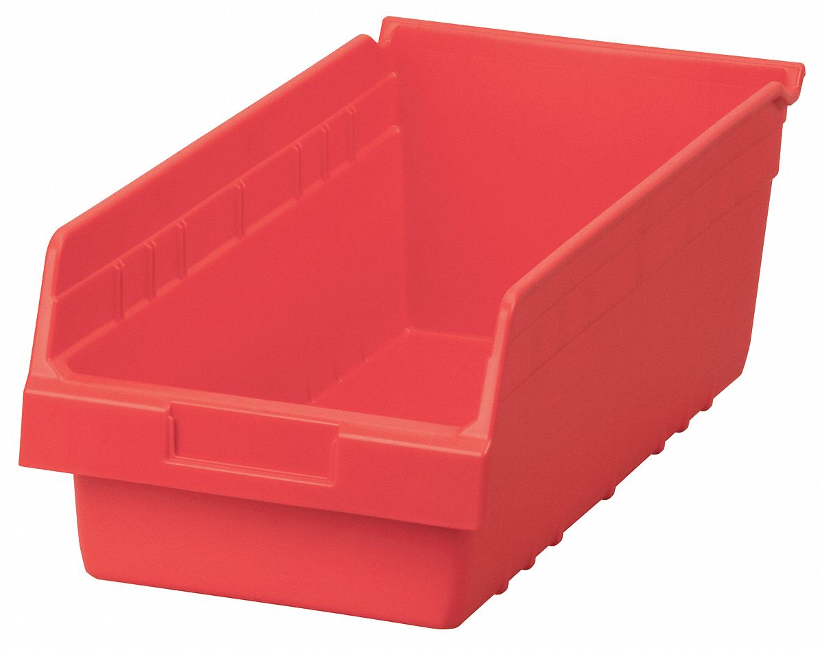 ShelfMax Bin, 17-7/8Lx6Hx8-3/8W, Red