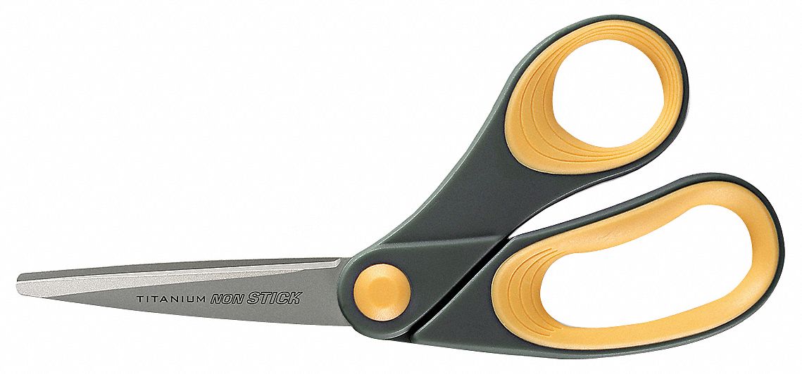 Scissors, 8 Inch, Titanium Non Stick, Bent