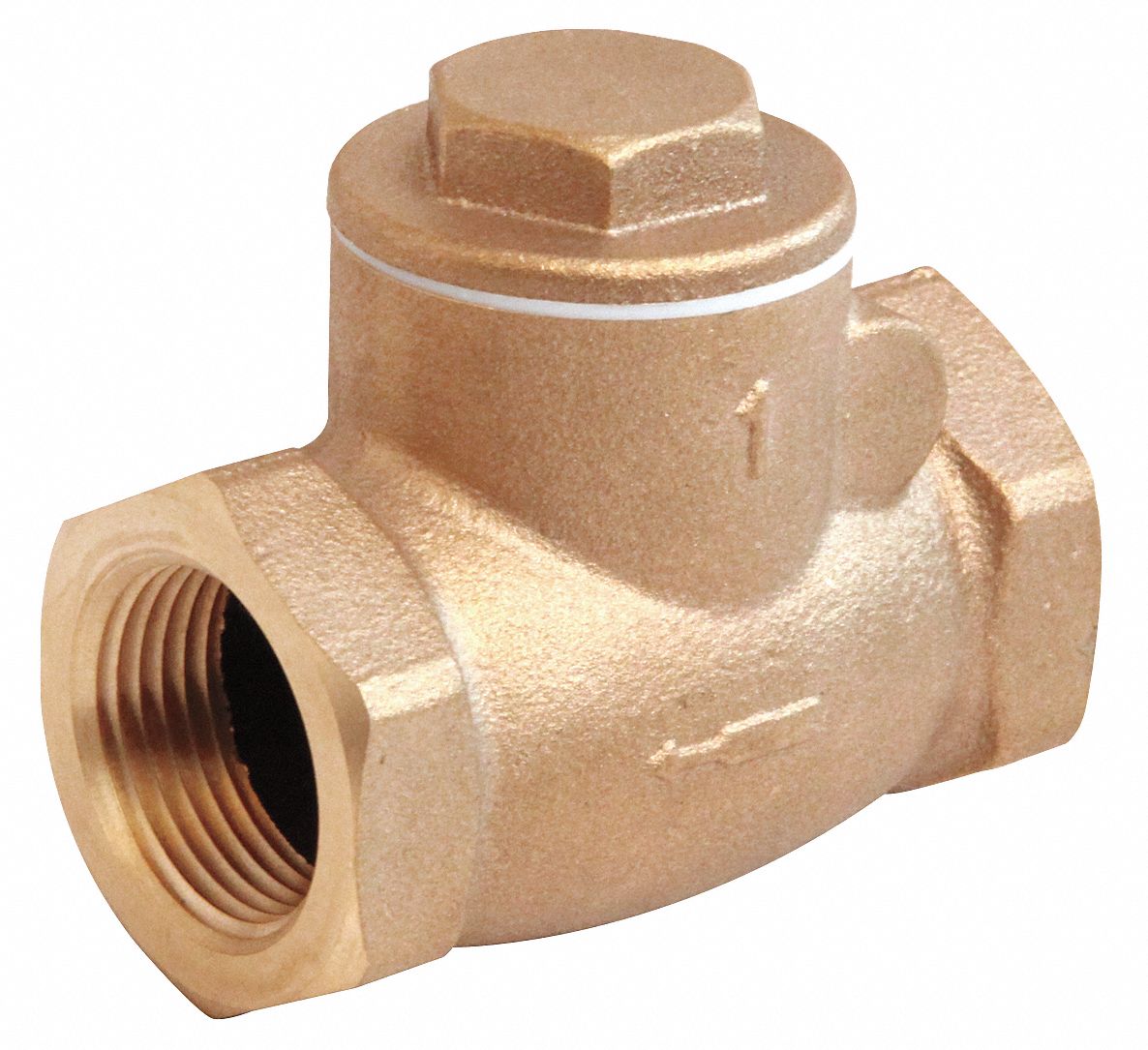 Swing Check Valve, 2-1/2In, FNPT, Bronze
