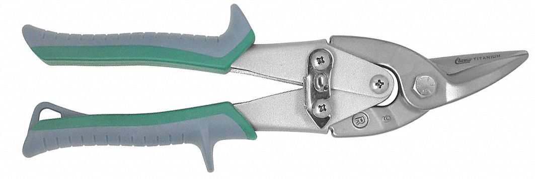 Aviation Snip, Titanium, Right, 9-3/4 In.