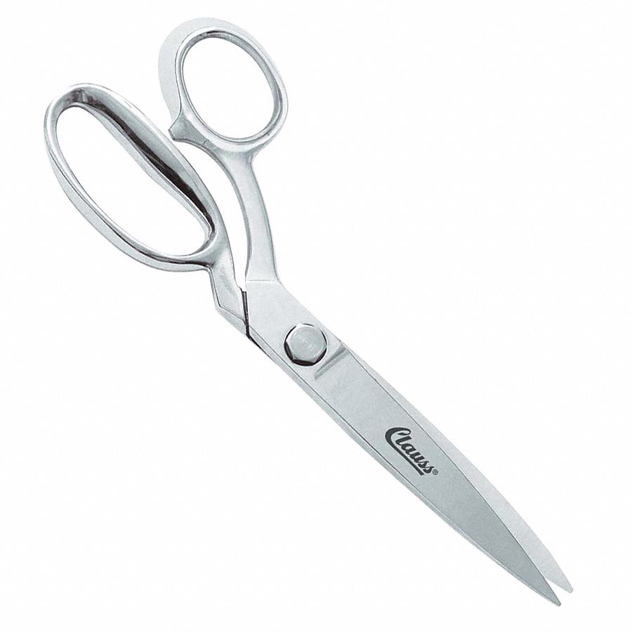 Shear, 10 In L, Bent, Sharp, Silver