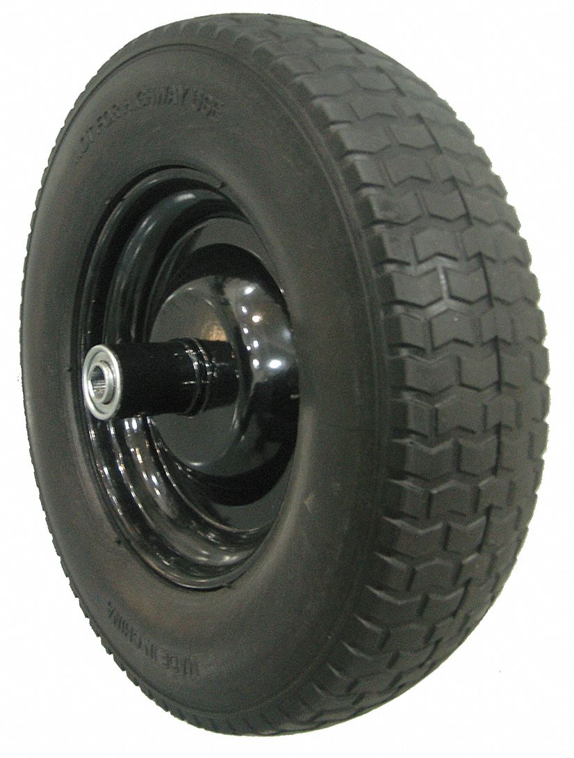 Wheelbarrow Tire, Knobby, 14-1/2 In. Dia.