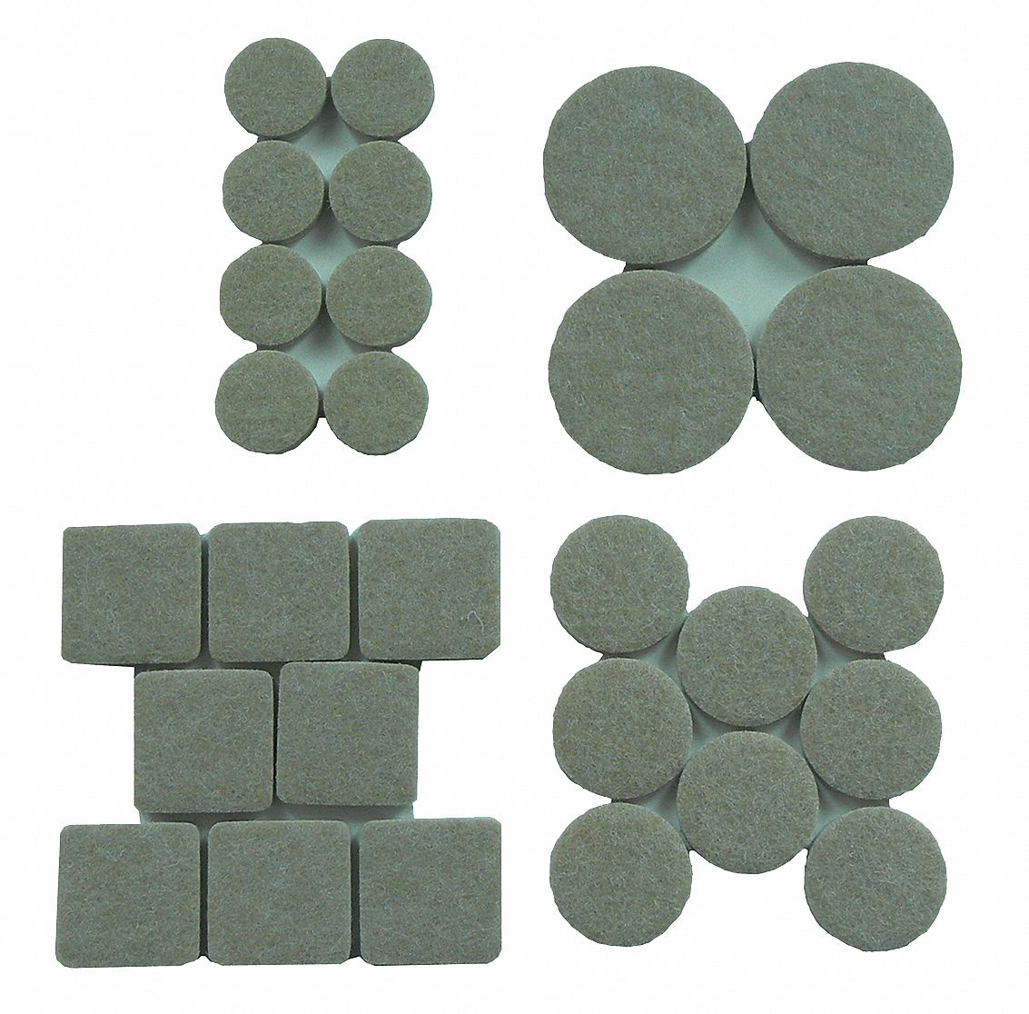 Felt Pads, Round, 3/4 In., PK 20