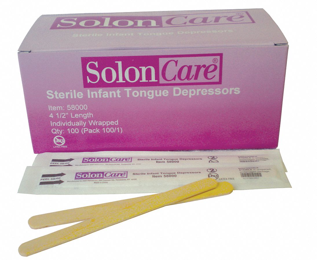 Tongue Depressors, 4-1/2 In, PK100