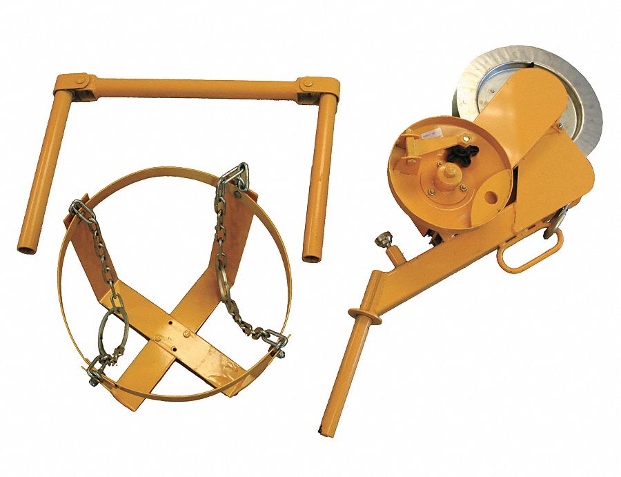 Safety Hoist, 1-1/3 ft. L, 33 In. H