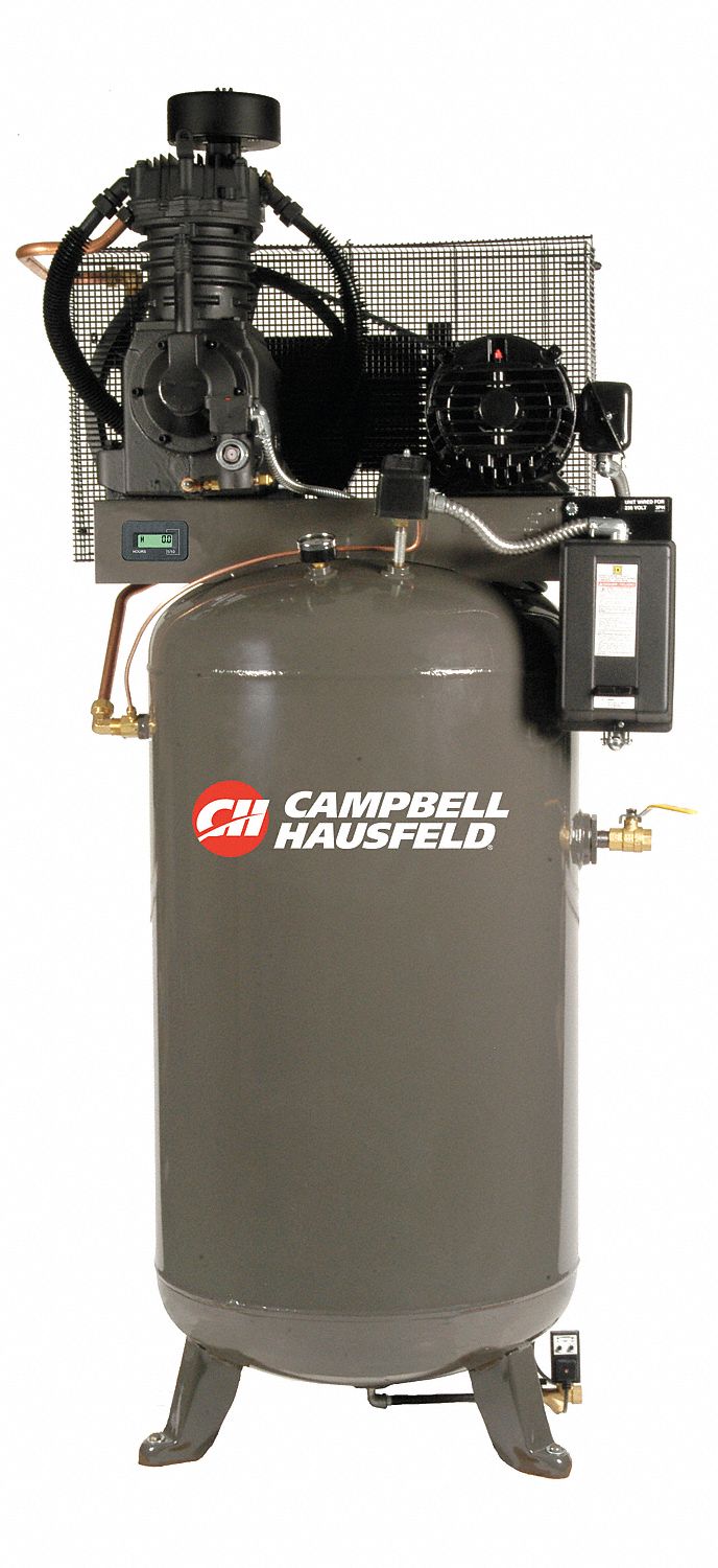 Air Compressor, 5HP, 80G, 175PSI, 16.6CFM
