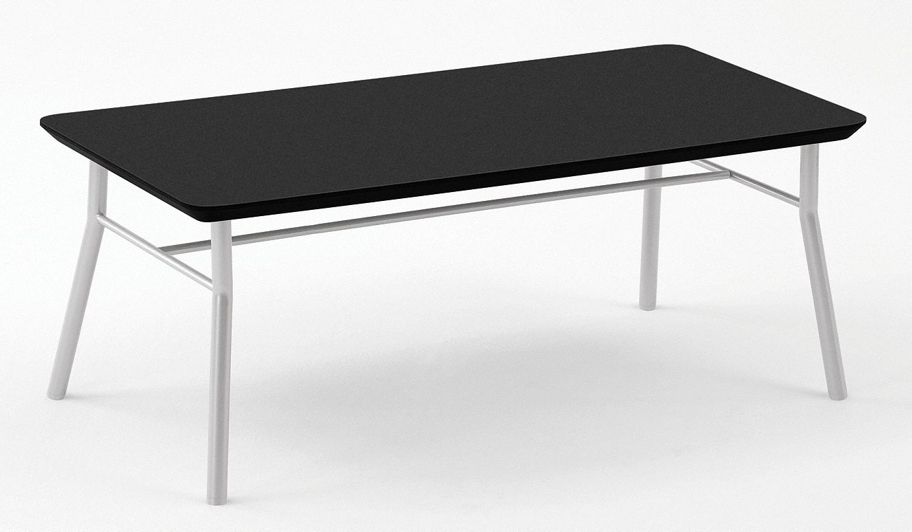 Coffee Table, Black Finish, 40x20x15-1/2