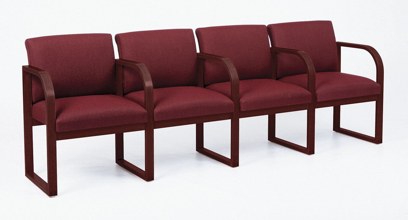 Sofa, 4 Seats w/ Arms, Mahogany/Vital