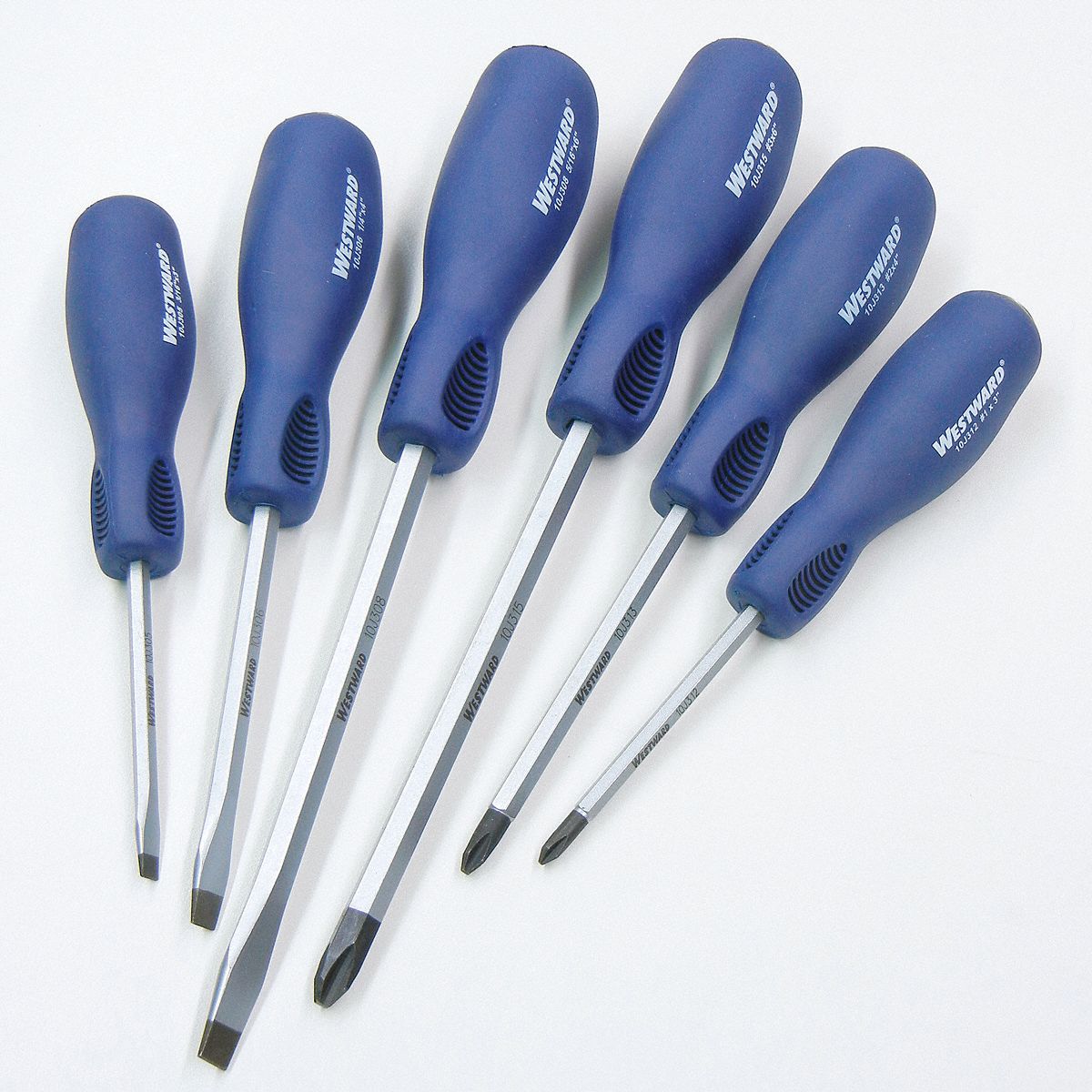 Screwdriver Set, Slotted/Phillips, 6 Pc