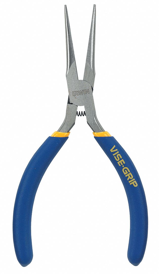 Needle Nose Pliers, 5-1/2 In L, 1 In Cap