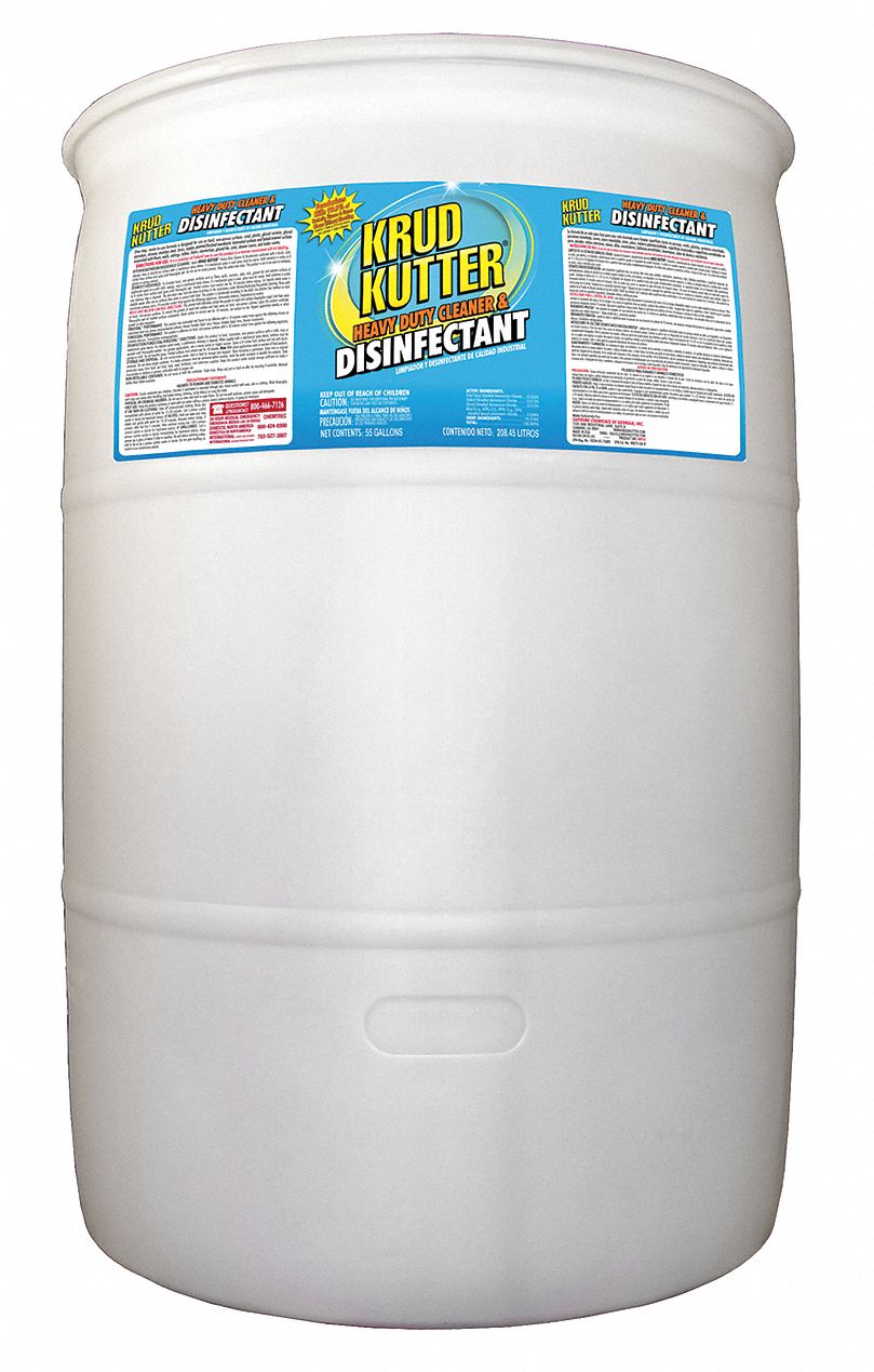 Cleaner and Disinfectant, Size 55 gal.