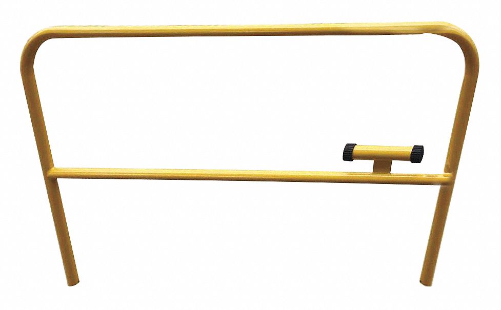 Guardrail, 8 Ft. L, 3-1/2 Ft. H, Yellow