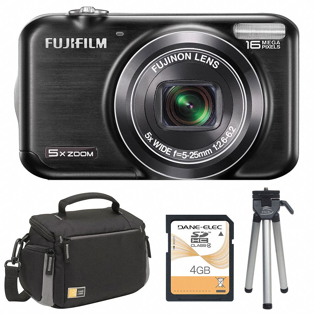 JX350 16MP Camera, Tripod, Case 4GB Card