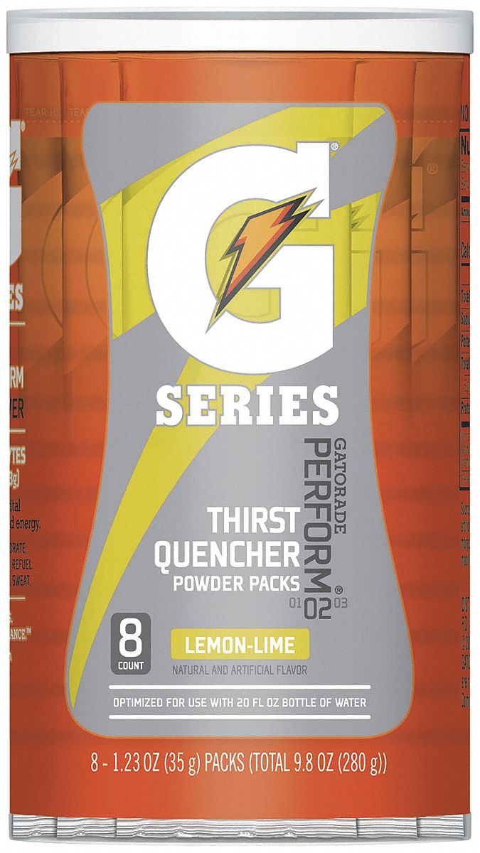 Sports Drink Mix, Lemon-Lime, PK8