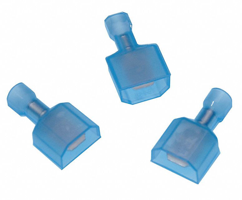 Male Disconnect, Blue, 16 to 14 AWG, PK10