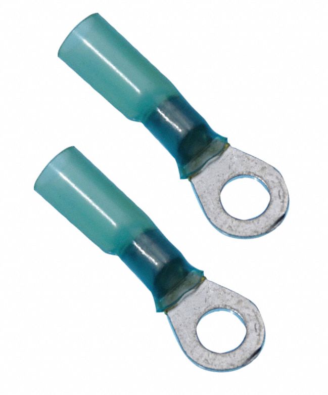 Ring Terminal, Blue, Brazed16-14, PK1000