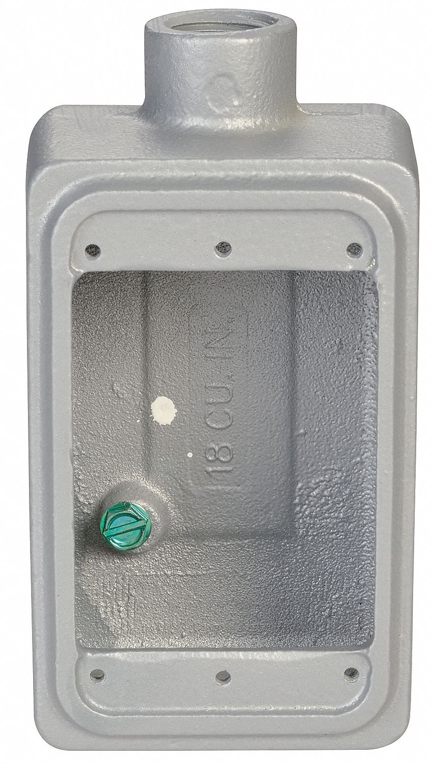 Cast Device Box, FS, 1Gang, 1/2 Hub, M Iron