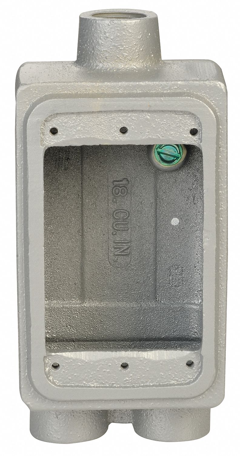 Cast Device Box, FSCC, 1Gang, 1/2 Hub, M Irn