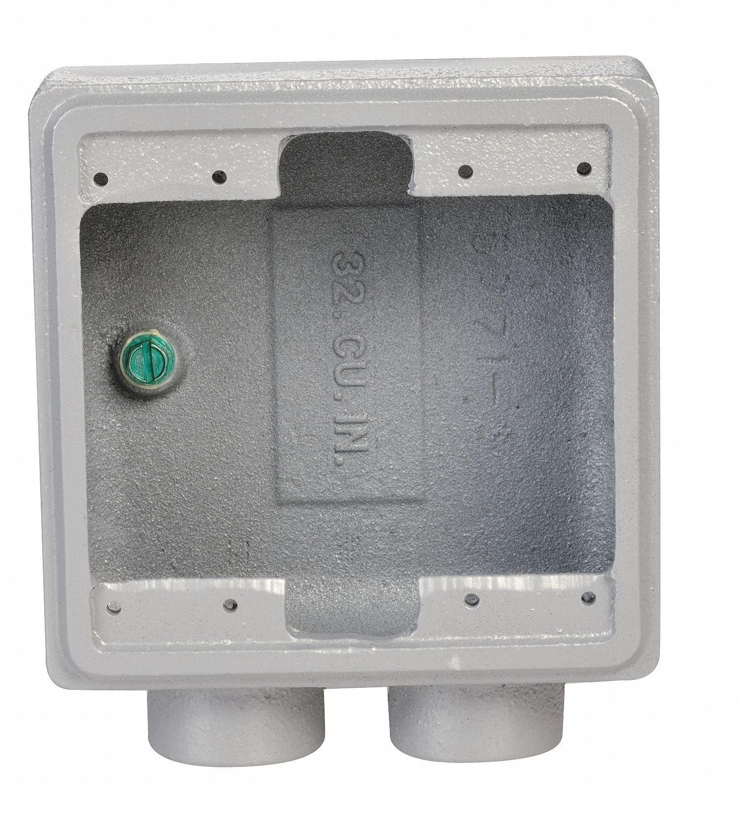 Cast Device Box, FDS, 2Gang, 3/4 Hub, M Iron