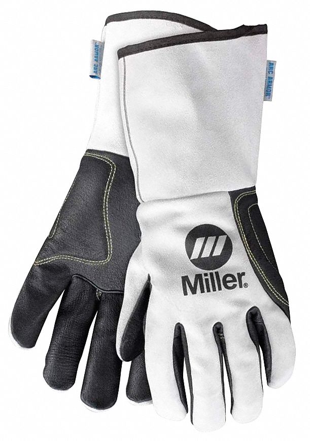 Welding Gloves, TIG, L, 12 In. L, Wing, PR