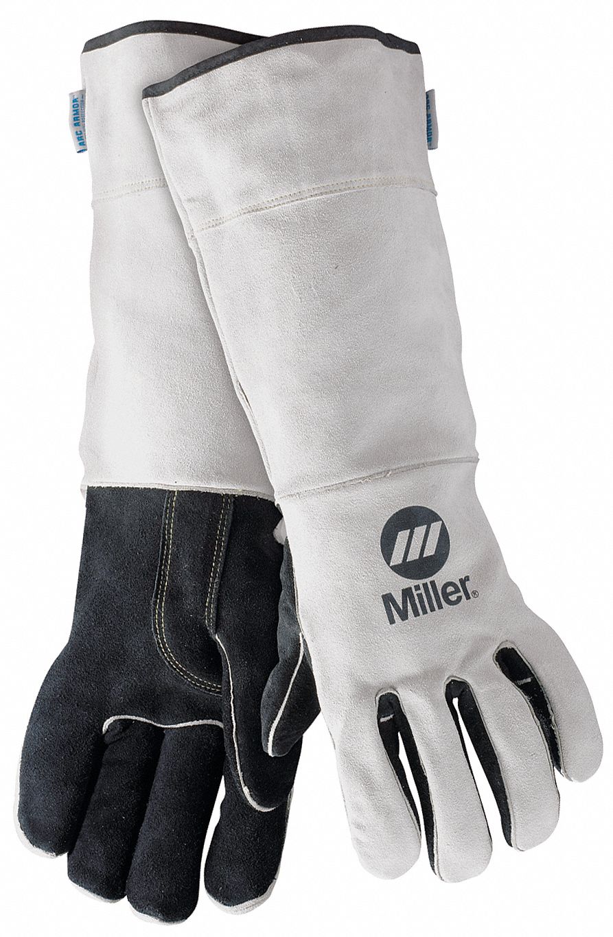 Welding Gloves, MIG, L, 18 In. L, PR