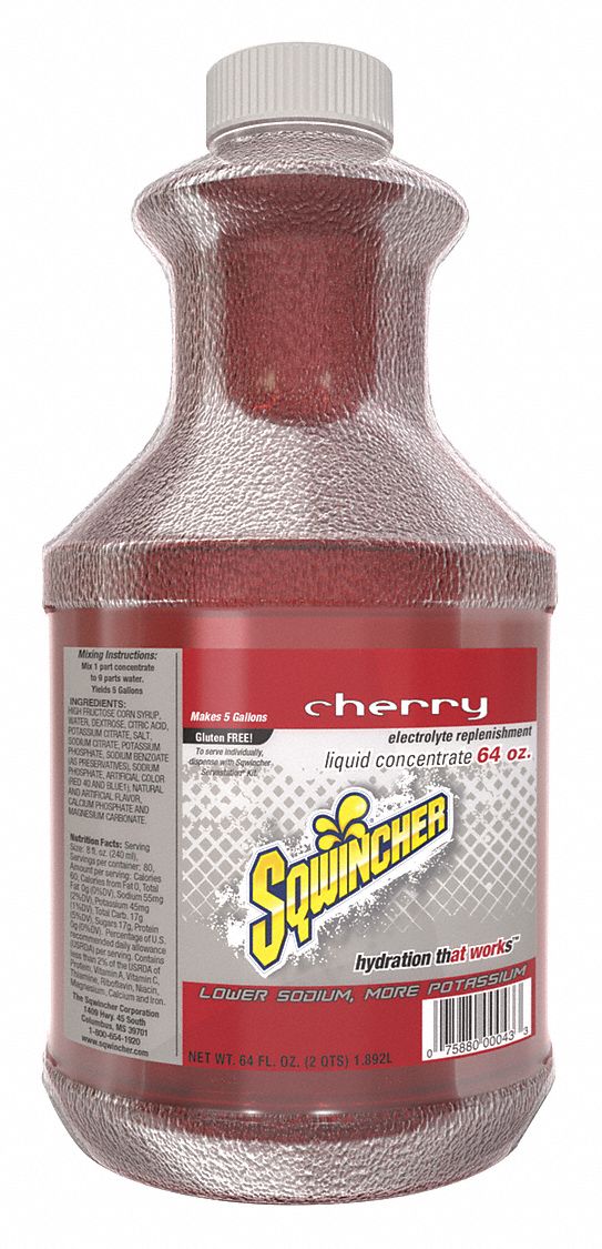 Sports Drink, Bottle, Cherry