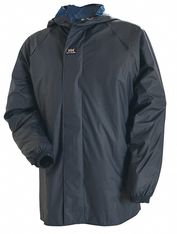 Rain Jacket with Hood, Navy, 3XL