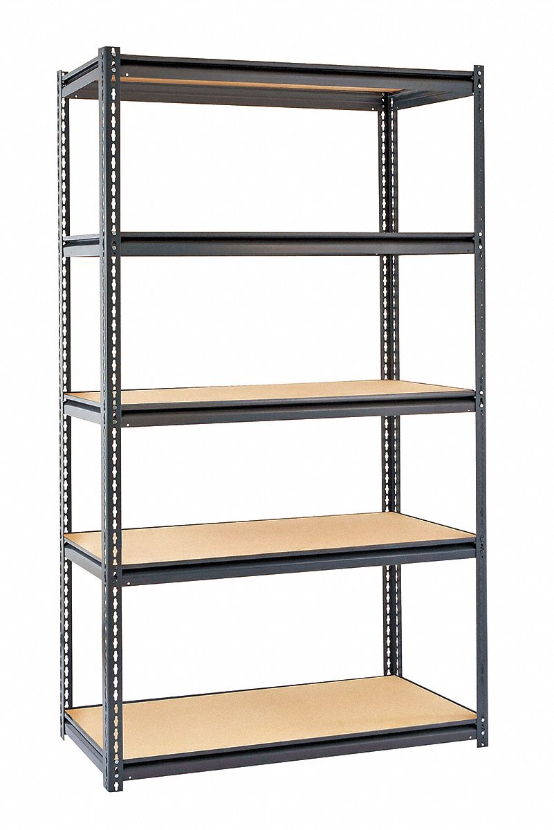Boltless Shelving Starter, 48x24, 5 Shelf